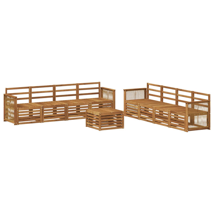 Sofasæt 9 pcs Massivt Akacietræ