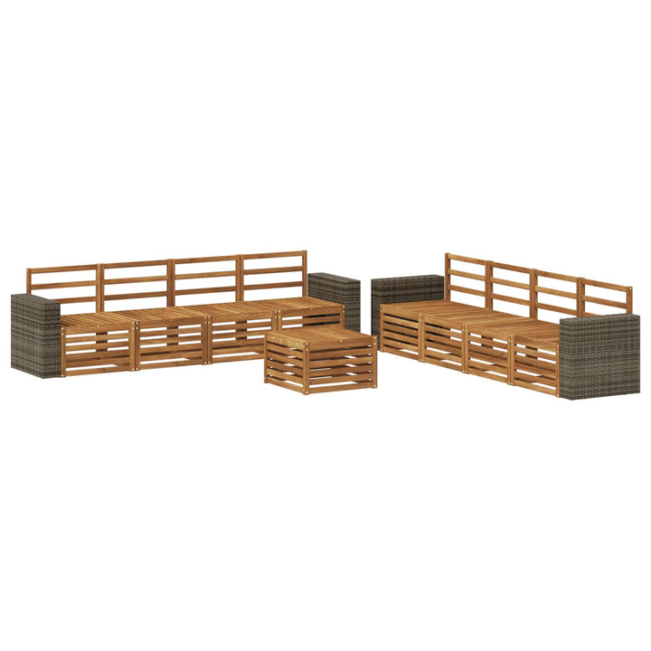 Sofasæt 9 pcs Massivt Akacietræ