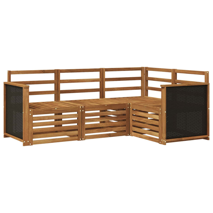 Sofasæt 4 pcs Massivt Akacietræ