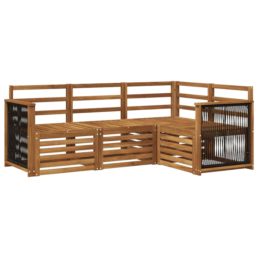 Sofasæt 4 pcs Massivt Akacietræ