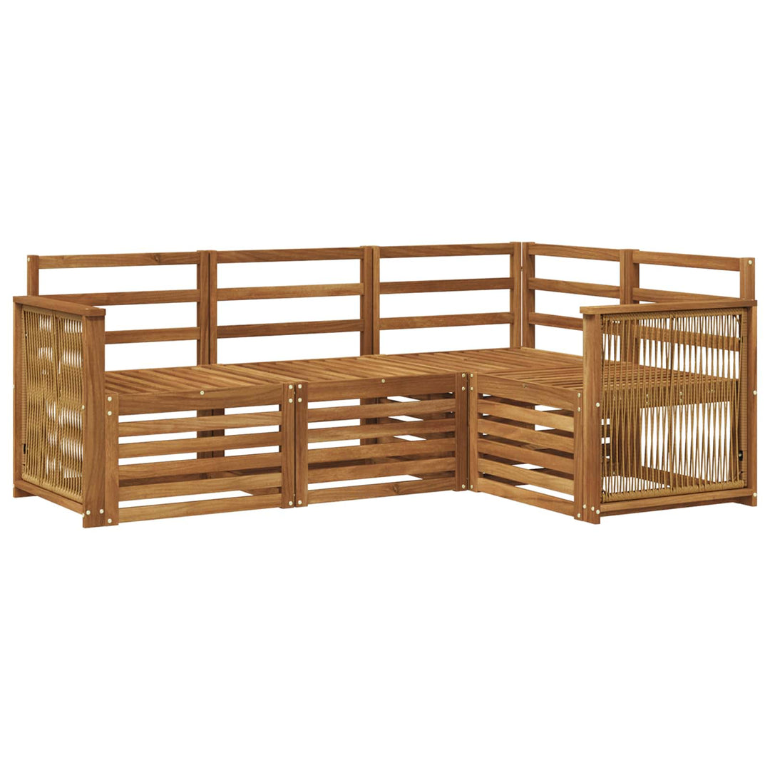 Sofasæt 4 pcs Massivt Akacietræ