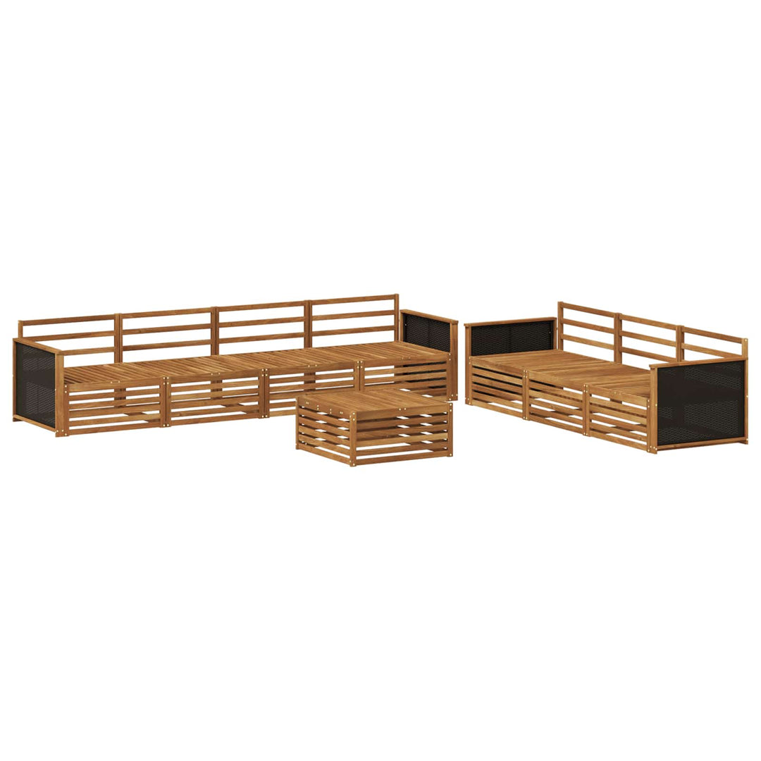 Udendørs sofagruppe 8 pcs Naturfarvet 79 x 79 x 37 cm