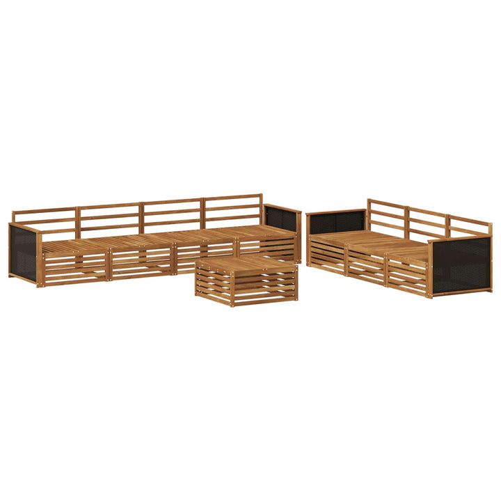 Udendørs sofagruppe 8 pcs Naturfarvet 79 x 79 x 37 cm