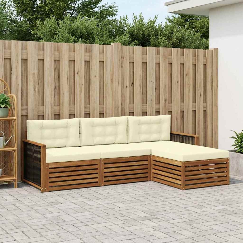 Udendørs sofagruppe Naturlig og Fløde 249 x 162,5 x 73 cm