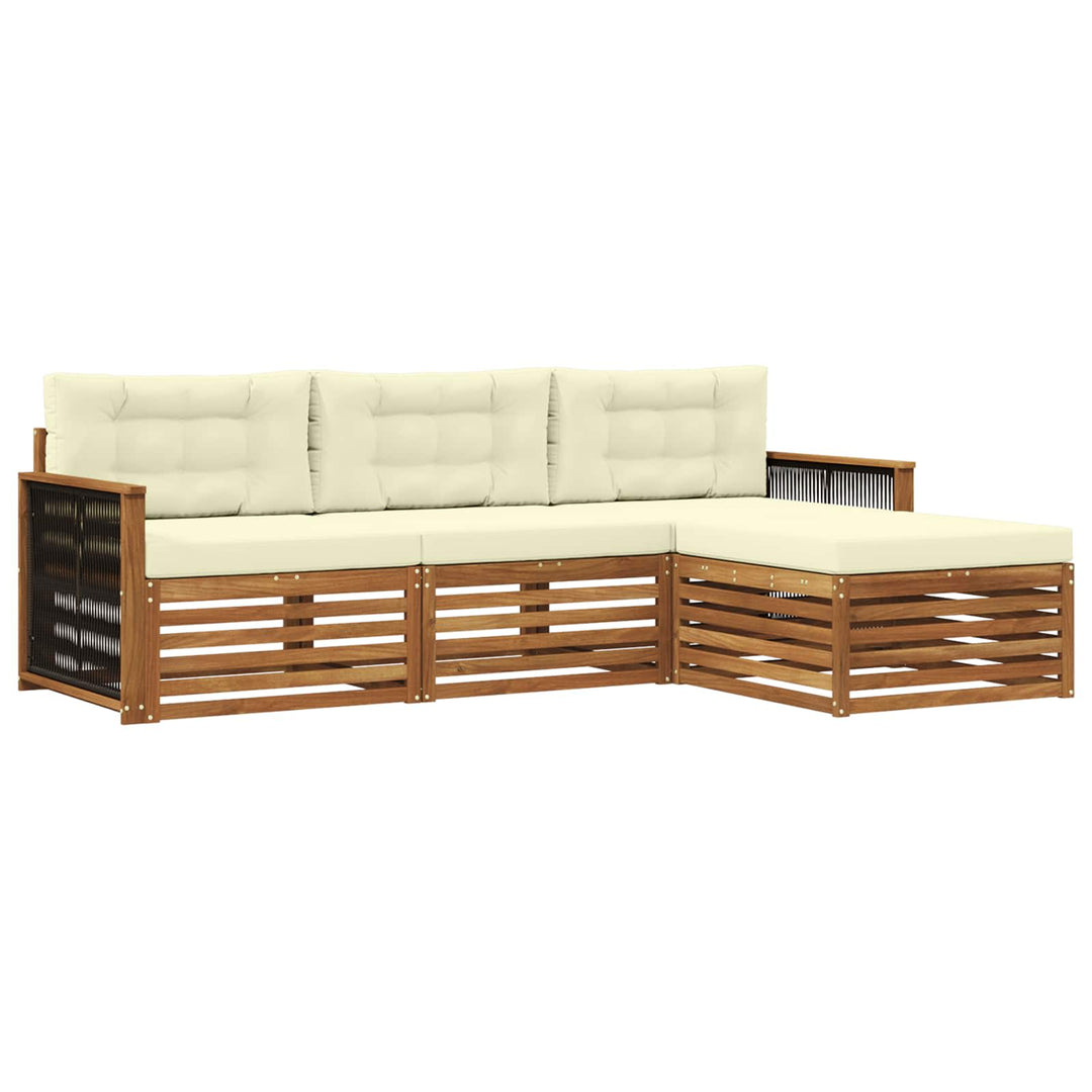 Udendørs sofagruppe Naturlig og Fløde 249 x 162,5 x 73 cm