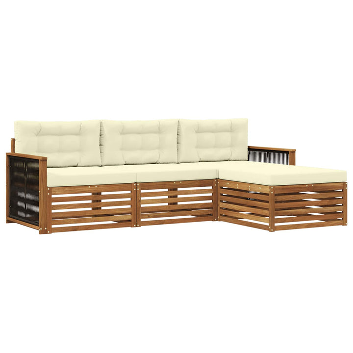 Udendørs sofagruppe Naturlig og Fløde 249 x 162,5 x 73 cm