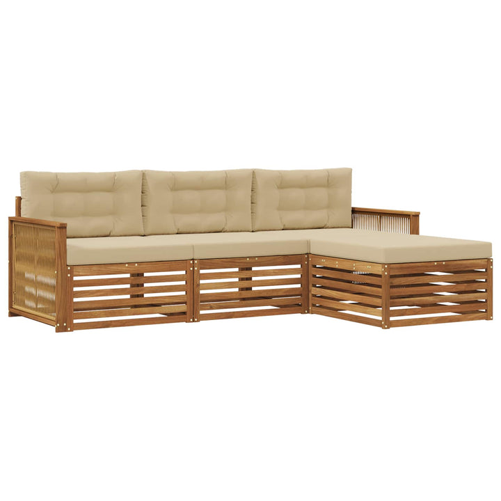 Udendørs sofagruppe Naturlig og Beige 249 x 162,5 x 73 cm