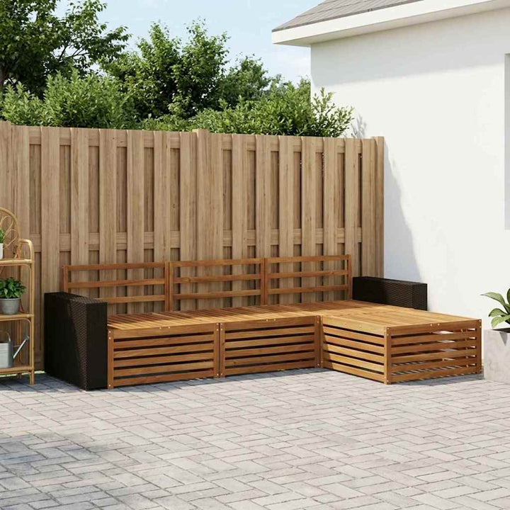 Udendørs sofagruppe 5 pcs Massivt Akacietræ