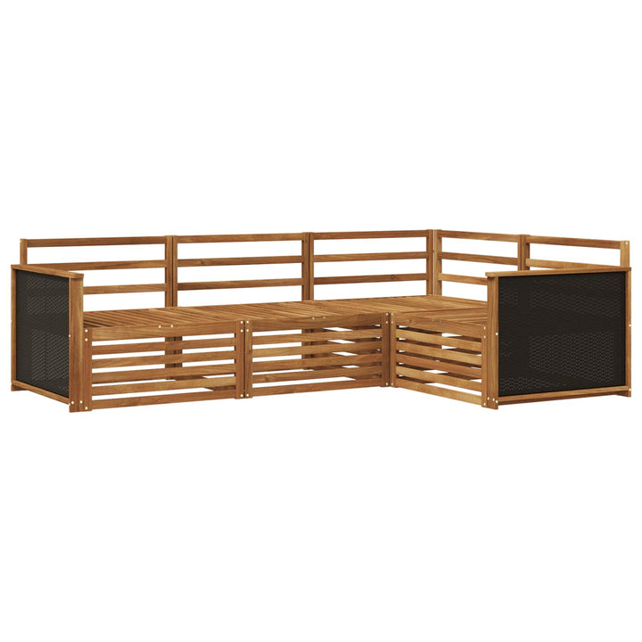 Udendørs sofagruppe 4 pcs Naturfarvet 247,5 x 168,5 x 73 cm