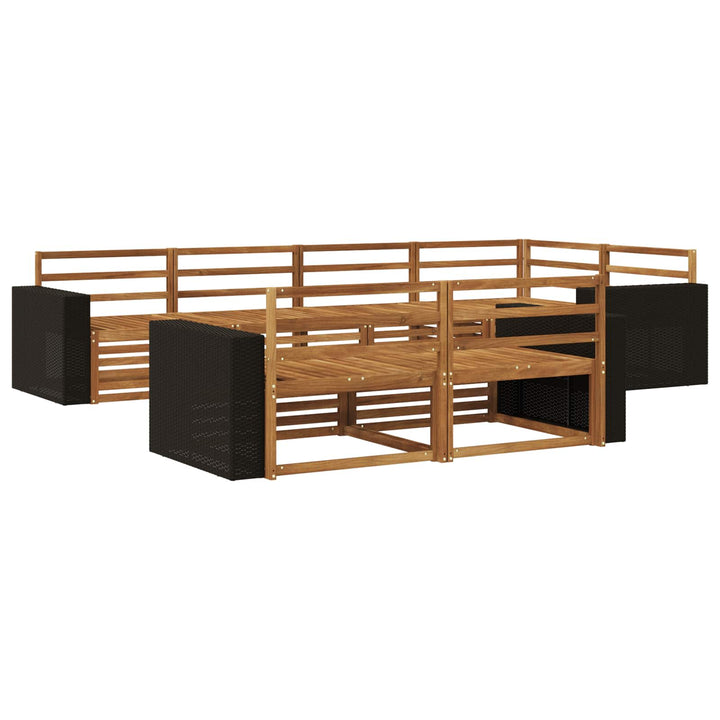Udendørs sofagruppe 7 pcs Naturfarvet