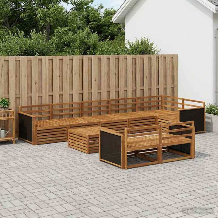 Udendørs sofagruppe 9 pcs