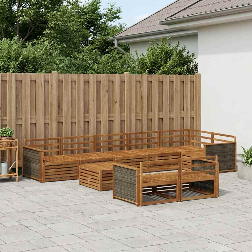 Udendørs sofagruppe 9 pcs