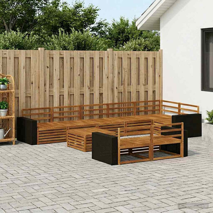Udendørs sofagruppe 9 pcs