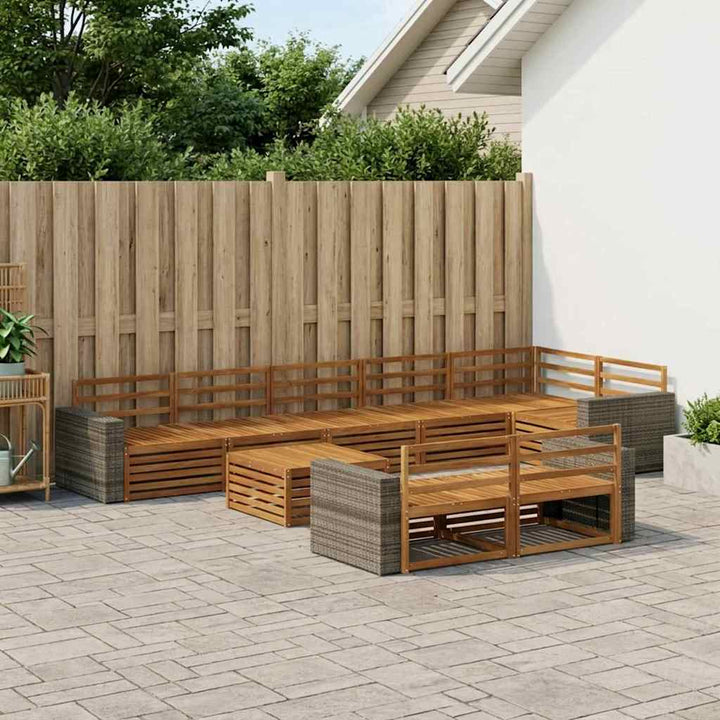 Udendørs sofagruppe 9 pcs