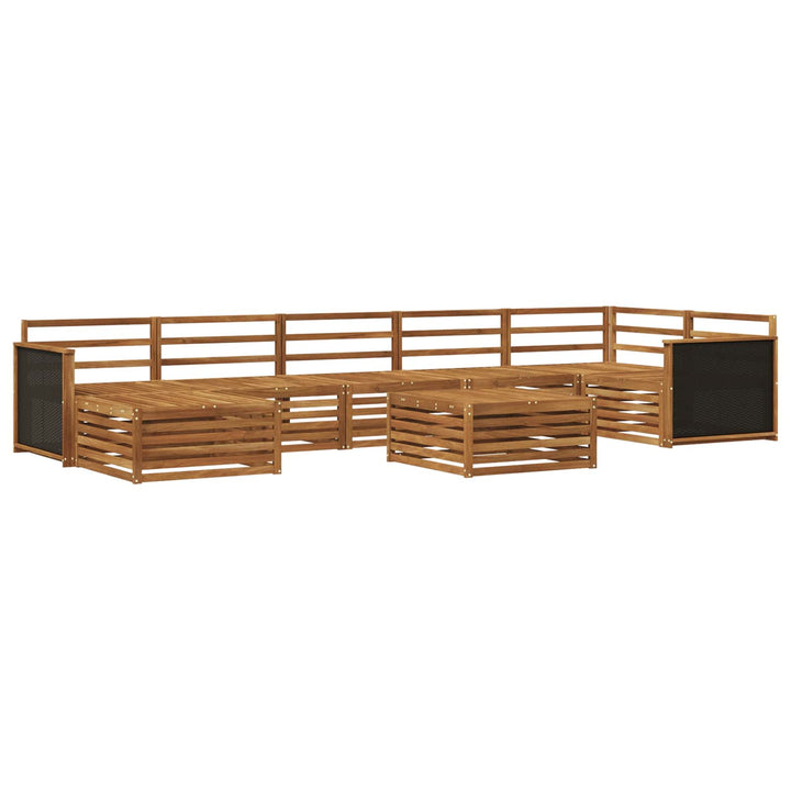 Udendørs sofagruppe 8 pcs Naturfarvet