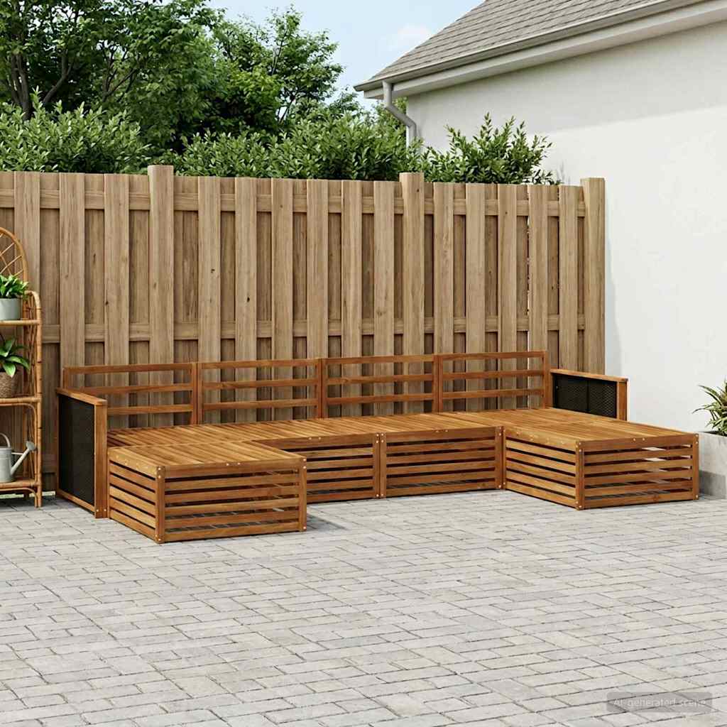 Sofasæt 6 pcs Massivt Akacietræ