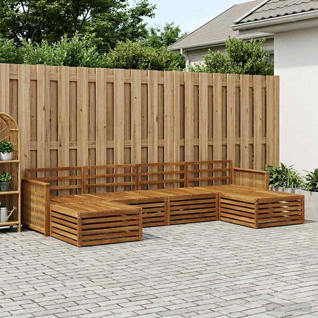Sofasæt 6 pcs Massivt Akacietræ