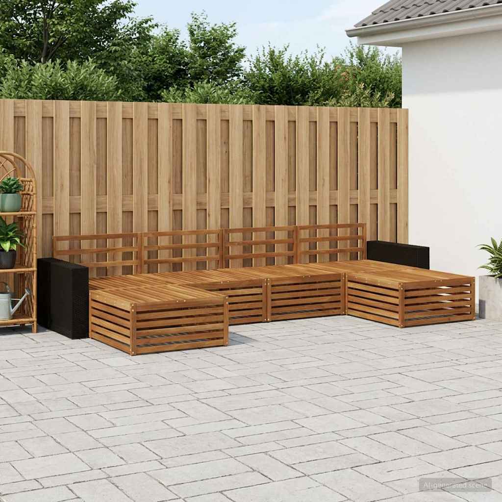 Sofasæt 6 pcs Massivt Akacietræ