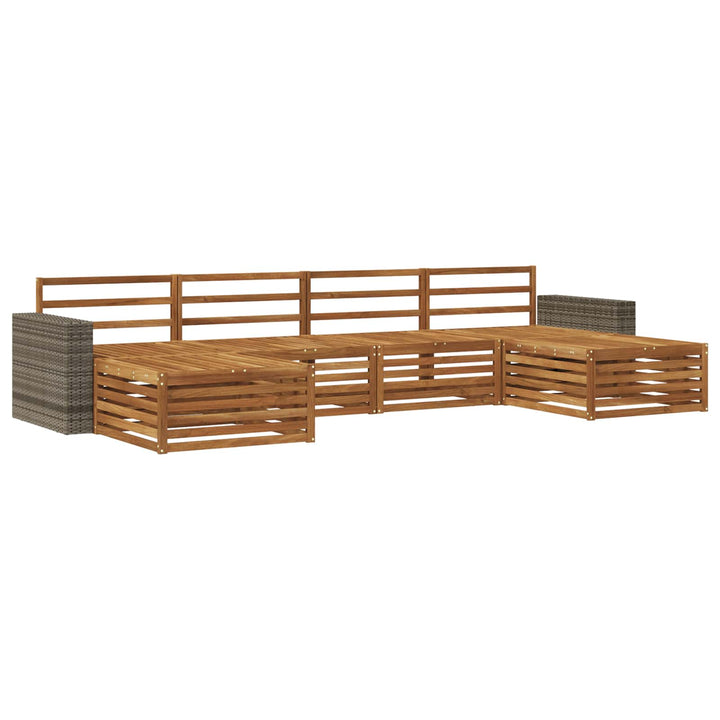 Sofasæt 6 pcs Massivt Akacietræ