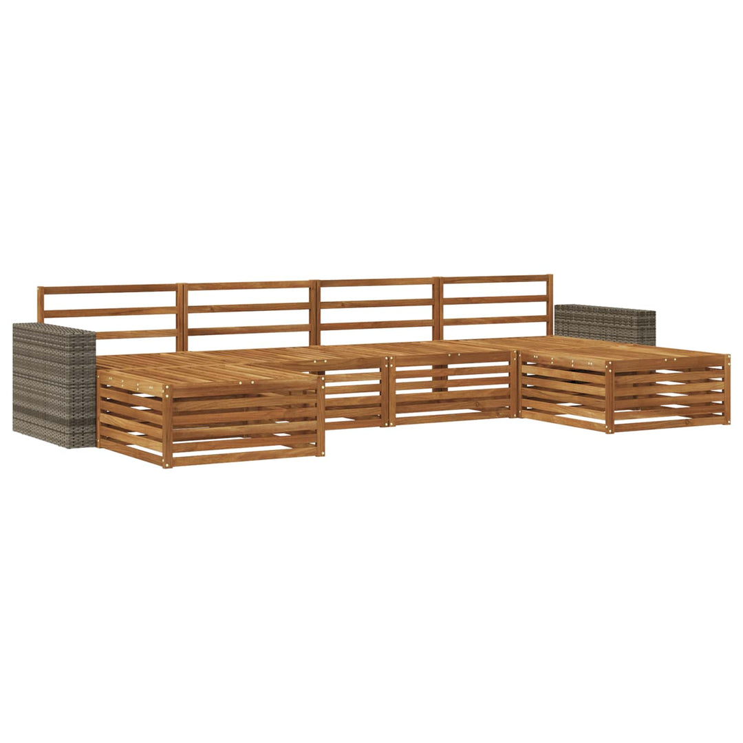 Sofasæt 6 pcs Massivt Akacietræ