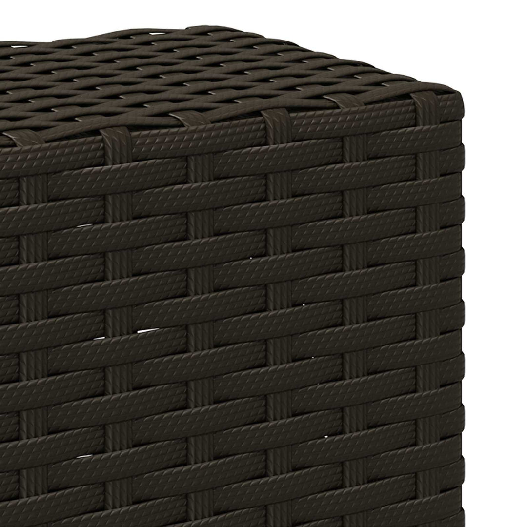 Udendørs sofagruppe med pude 7 pcs Naturlig og Fløde