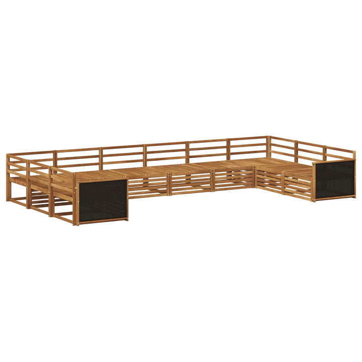 Sofasæt 10 pcs Massivt Akacietræ