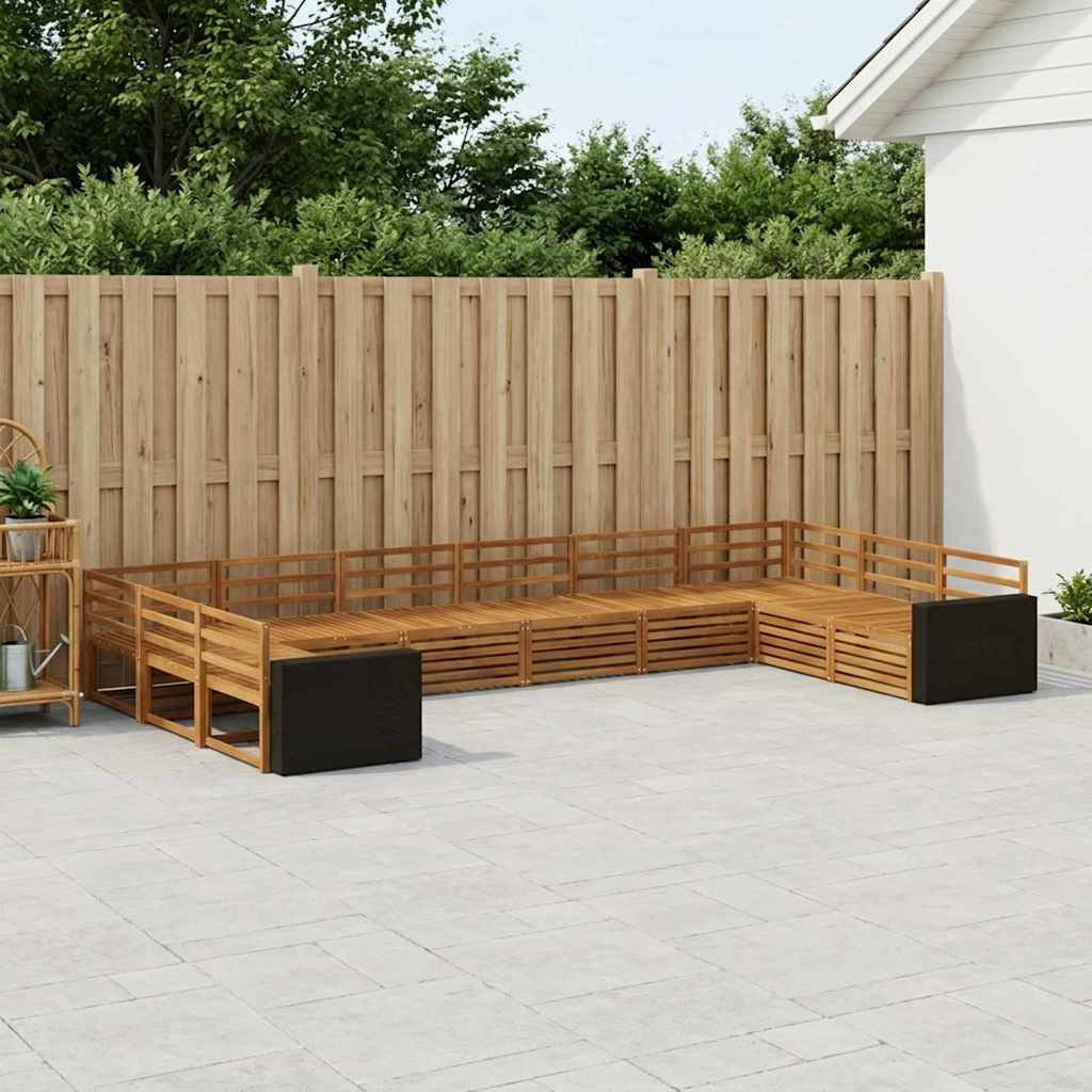 Sofasæt 10 pcs Massivt Akacietræ