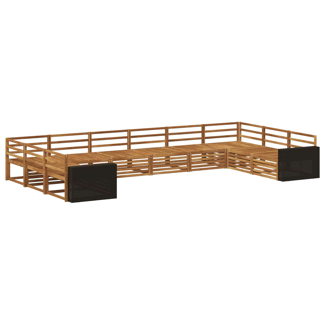 Sofasæt 10 pcs Massivt Akacietræ