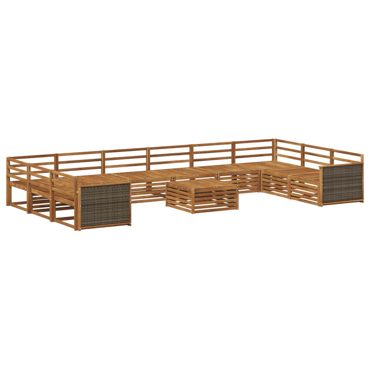 Sofasæt 11 pcs Massivt Akacietræ