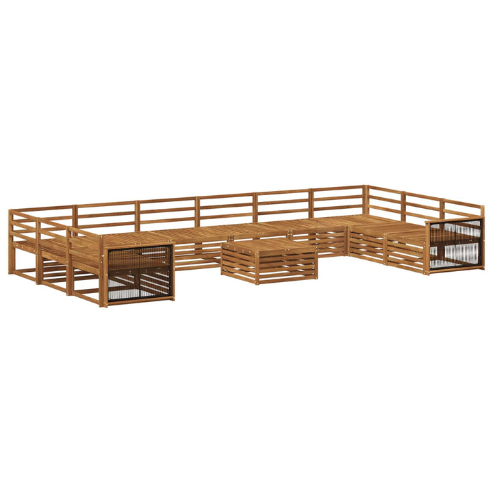 Sofasæt 11 pcs Massivt Akacietræ