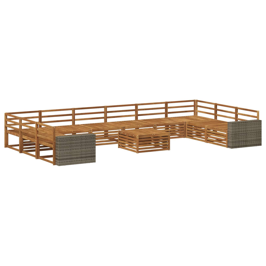 Sofasæt 11 pcs Massivt Akacietræ