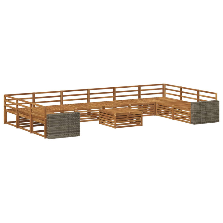 Sofasæt 11 pcs Massivt Akacietræ
