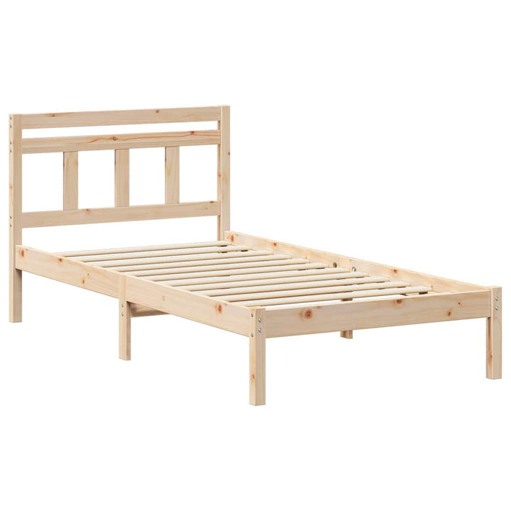 Sengestel Brun 100 x 200 cm Massiv fyrretræ