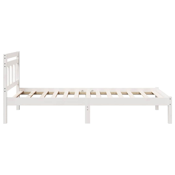 Sengestel Hvid 100 x 200 cm Massiv fyrretræ