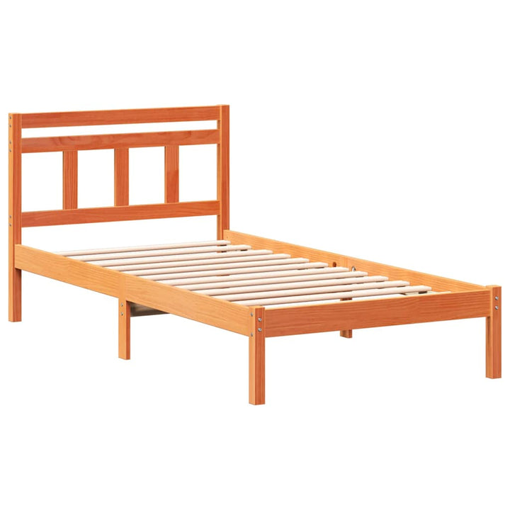 Sengestel Brun 100 x 200 cm Massiv fyrretræ