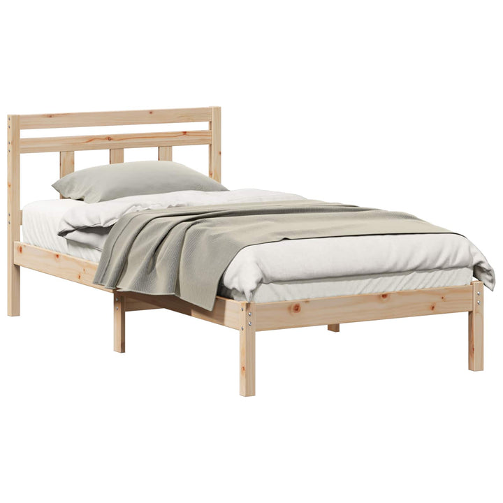 Sengestel Brun 90 x 190 cm Massiv fyrretræ