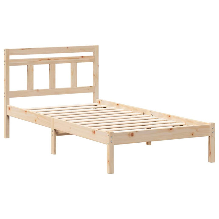 Sengestel Brun 90 x 190 cm Massiv fyrretræ