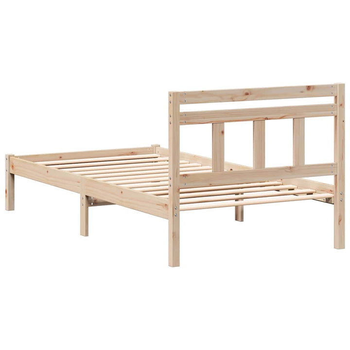 Sengestel Brun 90 x 190 cm Massiv fyrretræ