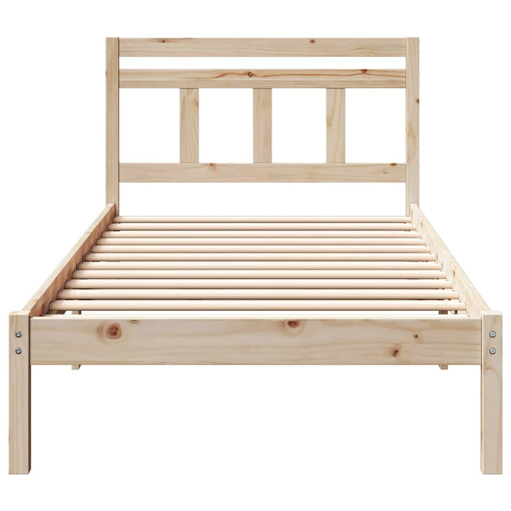 Sengestel Brun 90 x 190 cm Massiv fyrretræ