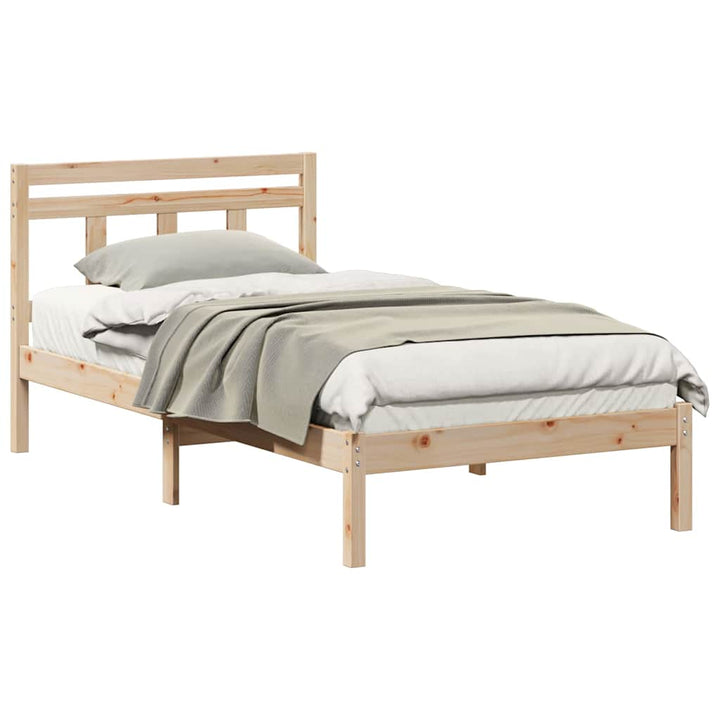 Sengestel Brun 90 x 190 cm Massiv fyrretræ