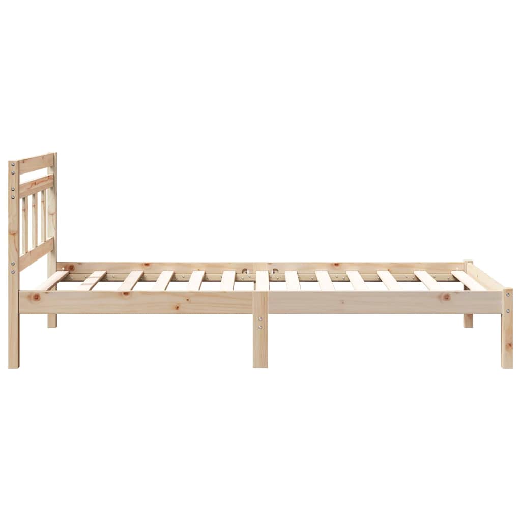Sengestel Brun 90 x 190 cm Massiv fyrretræ