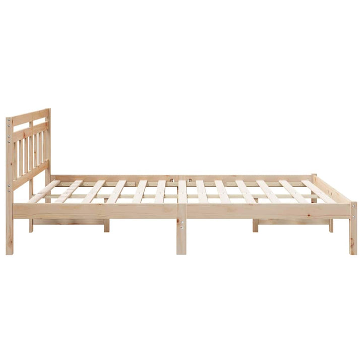 Sengestel Brun 150 x 200 cm Massiv fyrretræ