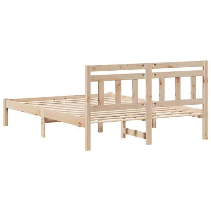 Sengestel Brun 120 x 200 cm Massiv fyrretræ