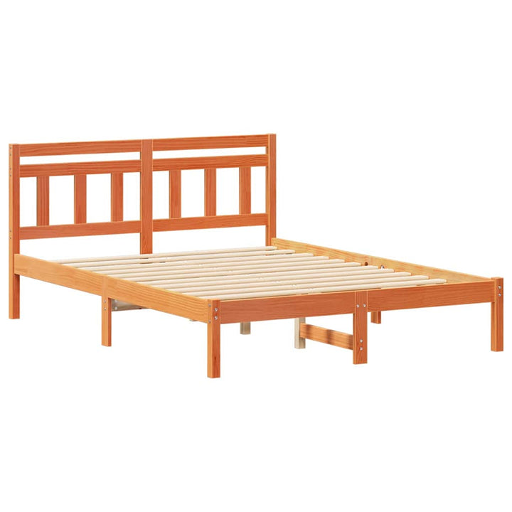 Sengestel Brun 120 x 190 cm Massiv fyrretræ