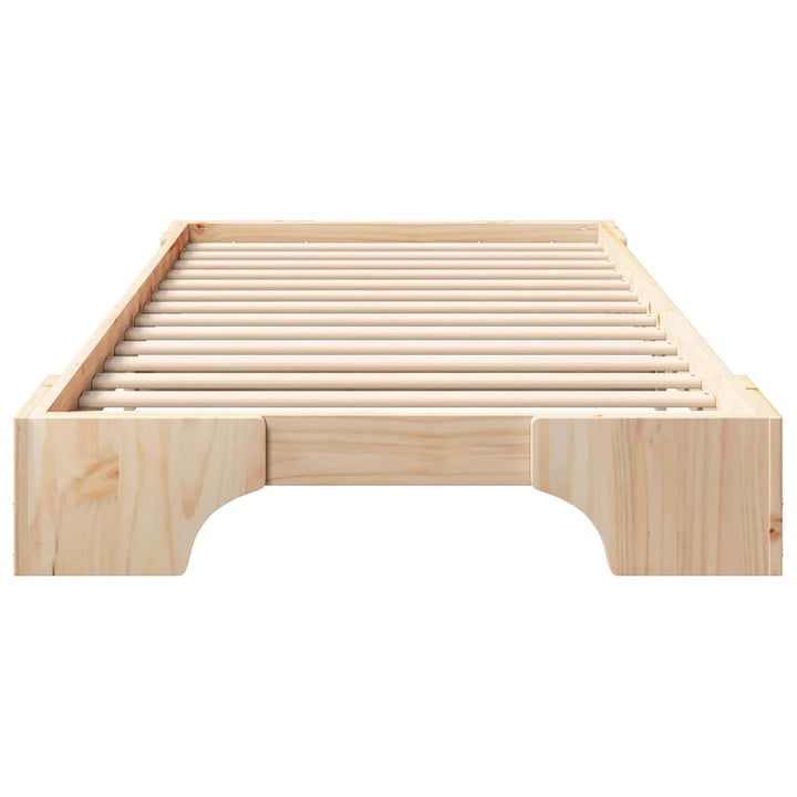 Sengestel Brun 90 x 210 cm Massiv fyrretræ