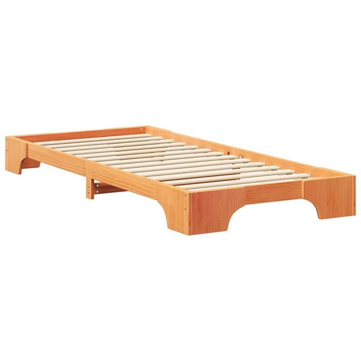 Sengestel Brun 80 x 220 cm Massiv fyrretræ