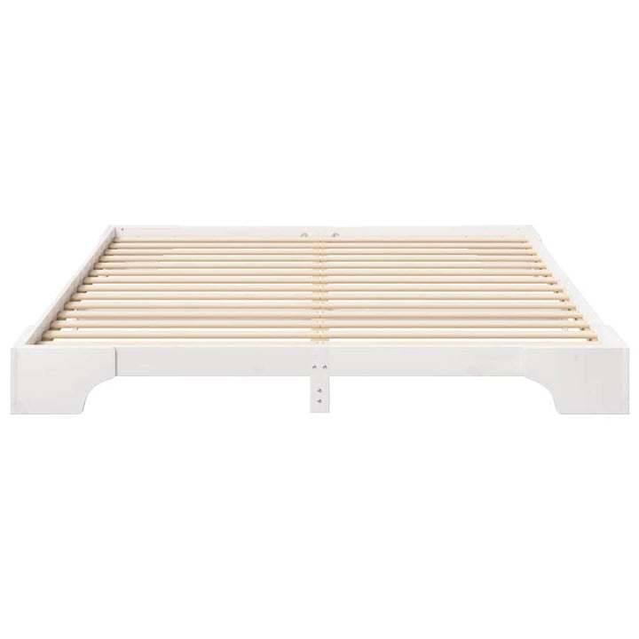 Sengestel Hvid 180 x 220 cm Massiv fyrretræ