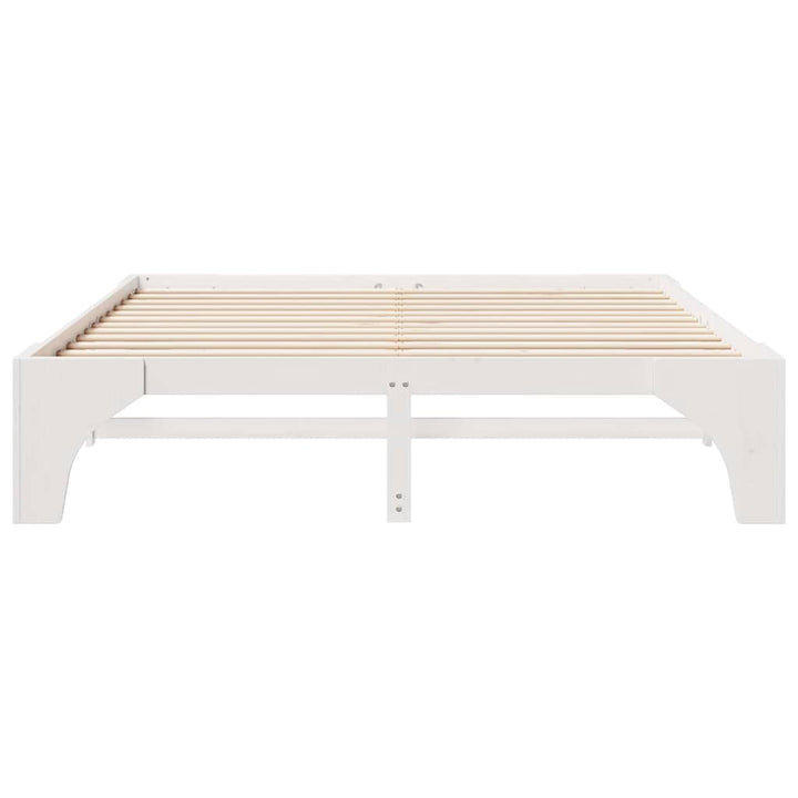 Sengestel Hvid 180 x 200 cm Massiv fyrretræ
