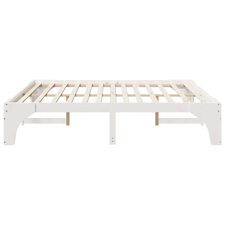 Sengestel Hvid 180 x 200 cm Massiv fyrretræ