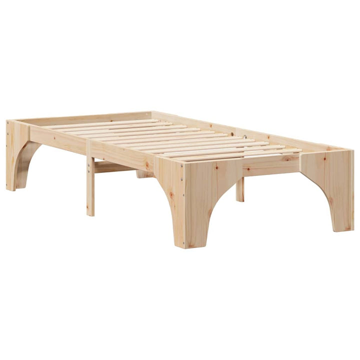 Sengestel Brun 100 x 200 cm Massiv fyrretræ